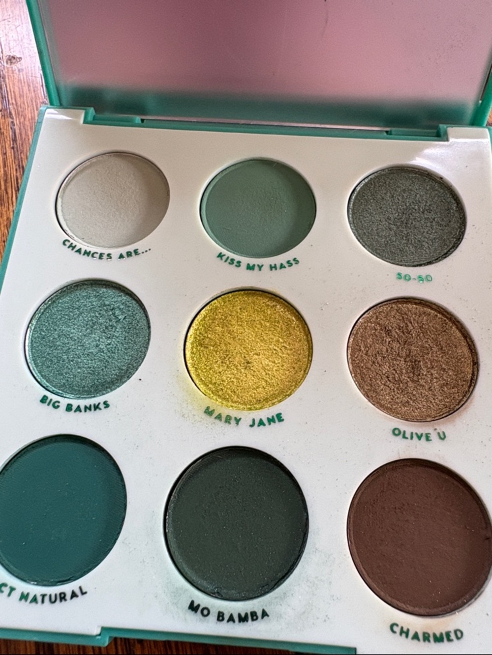 Colourpop Teal Eyeshadow Compact - Picture 4 of 6